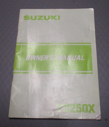 Suzuki TS 250X Ownwers manual